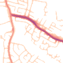 Daytime road noise heatmap for SK8 2NB