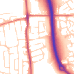 Daytime road noise heatmap for SK8 3AG