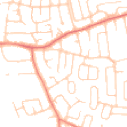 Daytime road noise heatmap for SK8 3EE