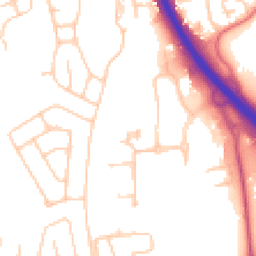 Daytime road noise heatmap for SK8 3GX