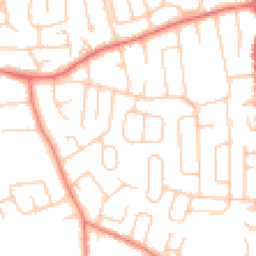Daytime road noise heatmap for SK8 3HA