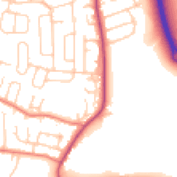 Daytime road noise heatmap for SK8 3HT