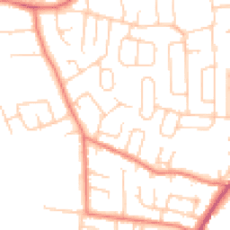 Daytime road noise heatmap for SK8 3NF