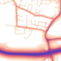 Daytime road noise heatmap for SK8 3PH