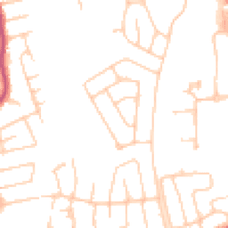 Daytime road noise heatmap for SK8 3SS