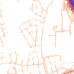 Daytime road noise heatmap for SK8 3SX