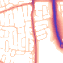 Daytime road noise heatmap for SK8 3TA