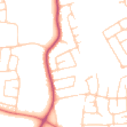 Daytime road noise heatmap for SK8 3UG