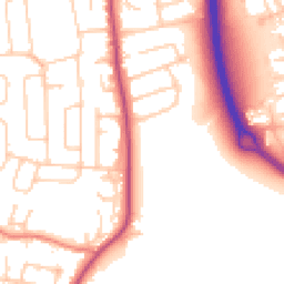Daytime road noise heatmap for SK8 3XJ