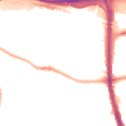 Night-time road noise heatmap for SK8 4AE