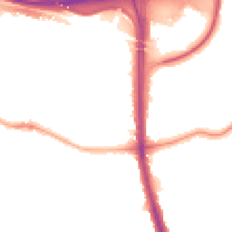 Night-time road noise heatmap for SK8 4AP