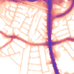 Daytime road noise heatmap for SK8 4AR