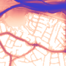 Daytime road noise heatmap for SK8 4BQ