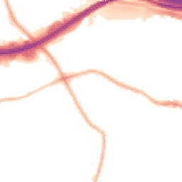 Night-time road noise heatmap for SK8 4EQ