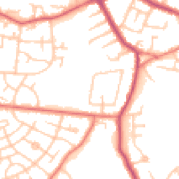 Daytime road noise heatmap for SK8 4HE