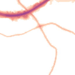 Night-time road noise heatmap for SK8 4HS