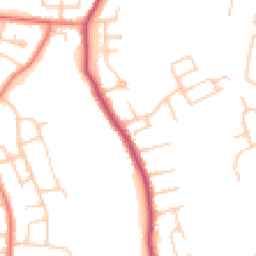 Daytime road noise heatmap for SK8 4JB