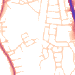 Daytime road noise heatmap for SK8 4LD