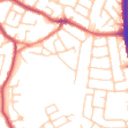 Daytime road noise heatmap for SK8 4NA