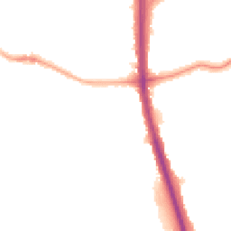 Night-time road noise heatmap for SK8 4PH