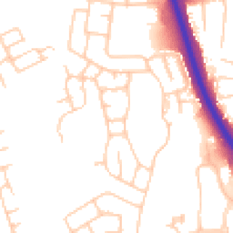 Daytime road noise heatmap for SK8 4RJ