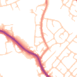 Daytime road noise heatmap for SK8 5HT
