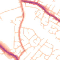 Daytime road noise heatmap for SK8 5LB