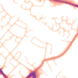 Daytime road noise heatmap for SK8 5PD