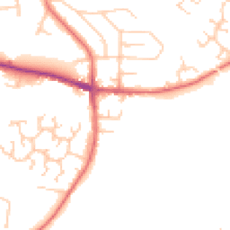 Daytime road noise heatmap for SK8 5PP