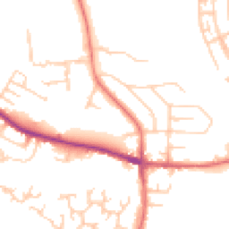 Daytime road noise heatmap for SK8 5QF