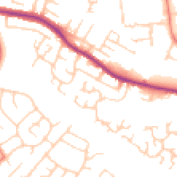 Daytime road noise heatmap for SK8 5RU