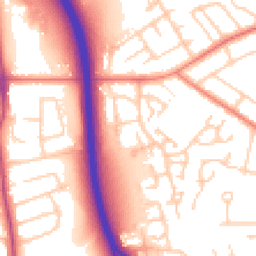 Daytime road noise heatmap for SK8 6BW