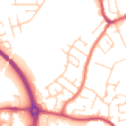 Daytime road noise heatmap for SK8 6PA