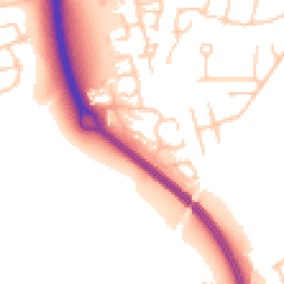 Daytime road noise heatmap for SK8 6RD