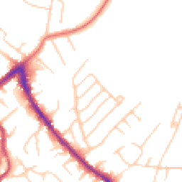 Daytime road noise heatmap for SK8 7AU