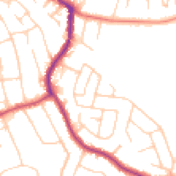 Daytime road noise heatmap for SK8 7DY