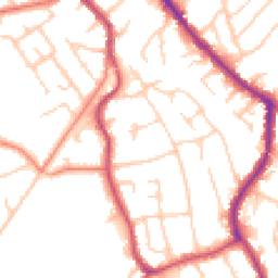 Daytime road noise heatmap for SK8 7GX