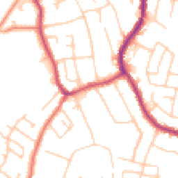 Daytime road noise heatmap for SK8 7JU