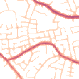 Daytime road noise heatmap for SK8 7PS