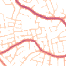 Daytime road noise heatmap for SK8 7PX