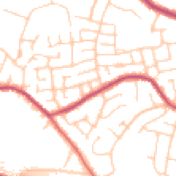 Daytime road noise heatmap for SK8 7QP