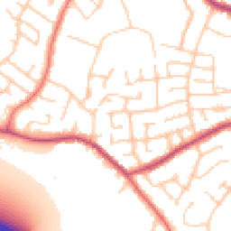 Daytime road noise heatmap for SK8 7QU
