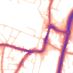 Daytime road noise heatmap for SK9 1AA