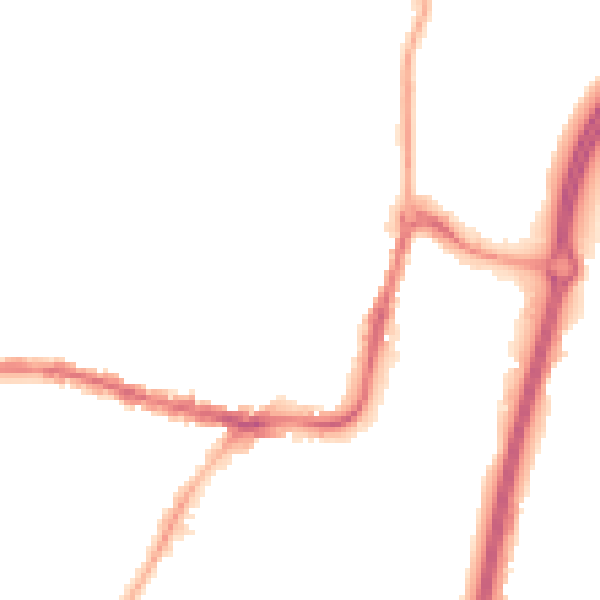 Night-time road noise heatmap for SK9 1AA