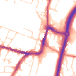 Daytime road noise heatmap for SK9 1AN