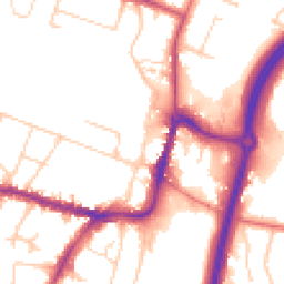 Daytime road noise heatmap for SK9 1AX
