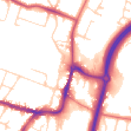 Daytime road noise heatmap for SK9 1BA