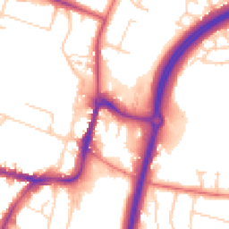 Daytime road noise heatmap for SK9 1BN
