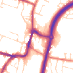 Daytime road noise heatmap for SK9 1BR
