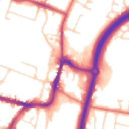 Daytime road noise heatmap for SK9 1BS